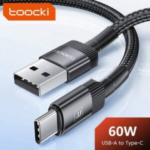 Cabo Toocki 60W USB-A para Type-C