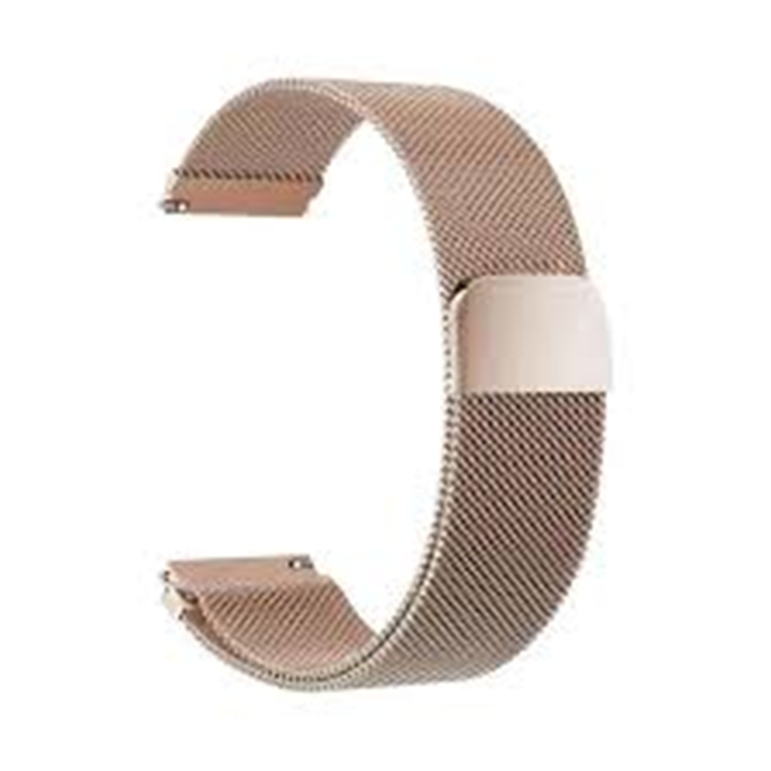Pulseira metal 22mm cor champanhe