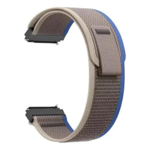 Pulseira nylon 22mm cinza e azul