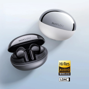 Haylou FlowBuds N55 – Preto_Branco